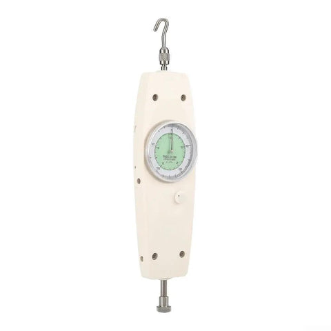Dead On Reliable Analog Push Pull Force Gauge 500N Dial Meter No Batteries Needed Bully Proof Abs Body Crisp Needle Readings, side view