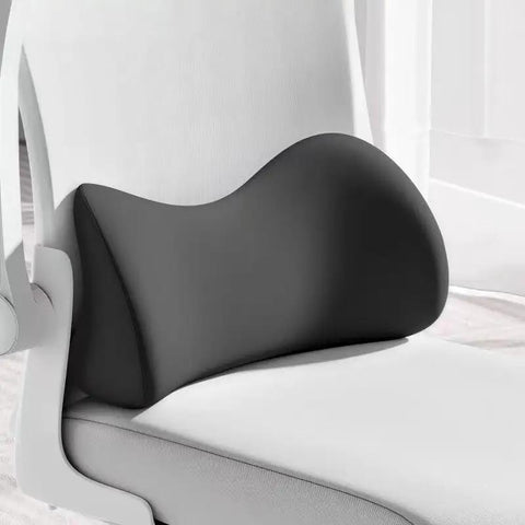 Premium High Density Memory Foam Car Seat Lumbar Support For Dodge Hornet 2023 Through 2025 on a white chair.