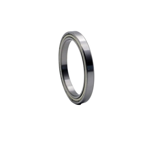 Pro Grade Stainless Steel Single Row Thin Section Ball Bearing S6828 2RS 140x175x18mm Rubber Sealed radial bearing side view.