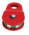 Heavy Duty Snatch Block Without Hook For ATV Winches That Doubles Your Pull Power Fits Three Sixteenth Inch Cables Works With All ATV Winches Semi Permanent Mount Angled Pulls Cut Heat Build Up And Amp Draw, red steel pulley