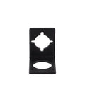 Geared Nema 11 Stepper Motor Mounting Bracket Made From Alloy Steel With Extra Four Mounting Holes ST M3 Beefed Up For Industrial Precision And Easy Mounting In CNC Robotics And Motion Control Projects, front view