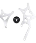 Beefed Up Transmission And Engine Mount Bracket Kit For Driver Side Alternator And Power Steering Pump Bolt On Replacement Fits Truck And SUV 1999 2014 LS Series Engines Suitable For Many LS Vehicles, aluminum bracket and pulley