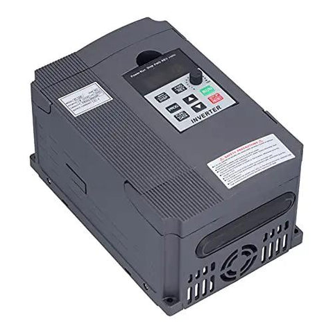 AT1-2200S Variable Frequency Drive 2.2KW 220V Single Phase VFD Inverter shown from top angle with control panel visible