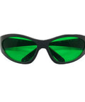 OG Grade Red Laser Protective Glasses For 620 To 700nm Range OD6 Plus Safety Goggles with green lenses and black frame