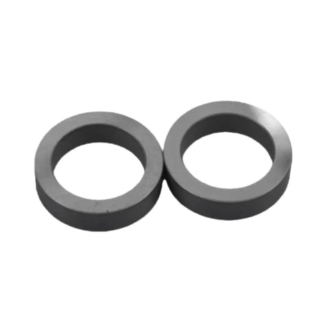 Built Like A Tank Silicon Carbide Sealing Rings Bombproof SiC Ceramic Gaskets For Heavy Duty Mechanical Seals Rock Solid Wear Resistant Durability One Piece Precision Machined 26X20X5 Millimeter - two ring pieces
