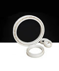 6810CE Zirconia Full Ceramic Thin Walled Bearings 50mm by 65mm by 7mm displayed with multiple ceramic rings on a black background.
