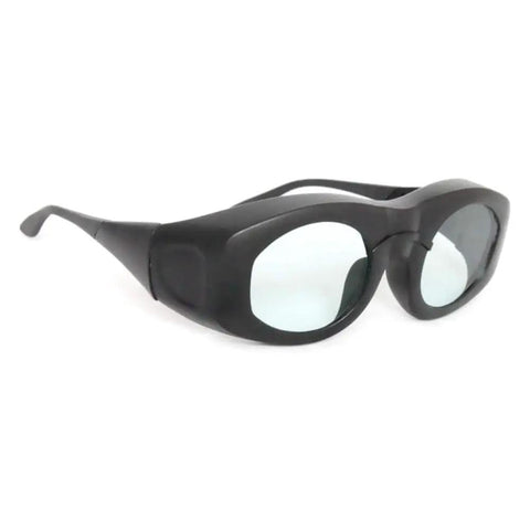 Kickass Laser Safety Glasses Shield Your Peepers From 980Nm To 2500Nm Beams With Serious Od Five Plus Rating And Hella Crisp Vision Cert Approved Protective Goggles side view on white background