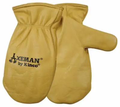 Heavy Duty Full Grain Cowhide Cold Weather Mittens Built Dang Tough With Heat Keep Thermal Insulation and Easy Pull On Cuff.
