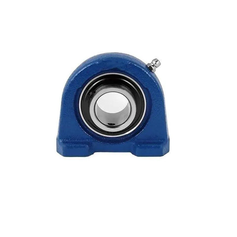 Ucpa Series Self Aligning Pillow Block Unit With Insert Ball Bearing cast iron frame, front view, grease port visible.