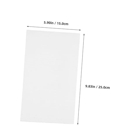 Straight Up Epe Foam Expandable Packing Sleeves In A 100 Piece Lot shown in white measuring 5.90in x 9.83in for dish protection.