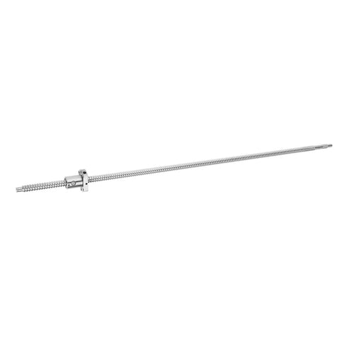 Top Shelf Rolled Ballscrew AntiBacklash Lead Screw For SFU1204 700mm Steel shaft with rolled threads for CNC applications.