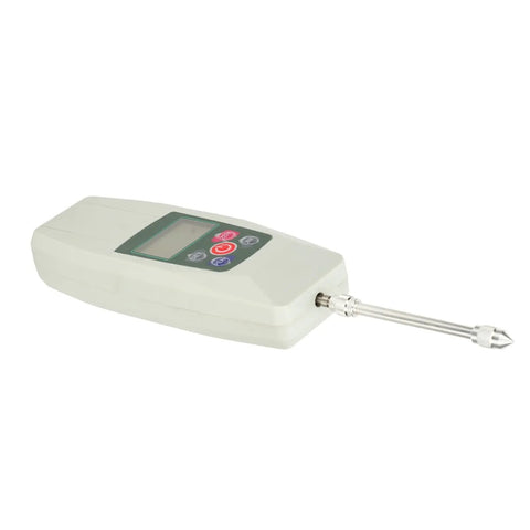 Dead Reliable Digital Push Pull Force Meter And Thrust Dynamometer showing LCD display and stainless steel probe for accurate measurements.
