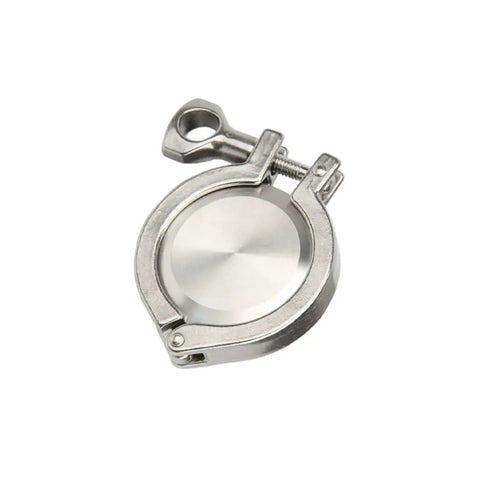 Heavy Duty 304 Stainless Steel Sanitary Pipe Fittings Kit With Tri Clamp End Cap, Weld Ferrule And Silicone Gasket For Quick Fit Connection In Food And Beverage Applications, stainless steel tri clamp end cap