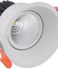 WKNHHL Recessed Lighting Housing Trim Kits Hall Recessed Spotlight Lamp Angle Adjustable Ceiling Downlight Aluminum round light fixture