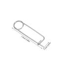 Rock Solid Heavy Duty Stainless Steel Spring Lock Pins For Farm Hitches And Industrial Gear With Unbreakable Anti Vibration Stability That Slams Down Easy, 7.5cm long.