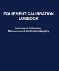 Calibration Logbook For Instruments And Tools Handy Maintenance And Verification Registry cover with blue background and text