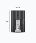 Quick Release Rechargeable Battery Pack Solid Backup Power For Ring Doorbells And Outdoor Cameras, 1.75 in x 2.75 in, black with push tab.