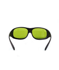 Front view of Infrared Laser Safety Glasses 755nm 808nm 1064nm for YAG Lasers OD5 Plus Pro Grade Shield, 740-1100nm Range, anti-fog design