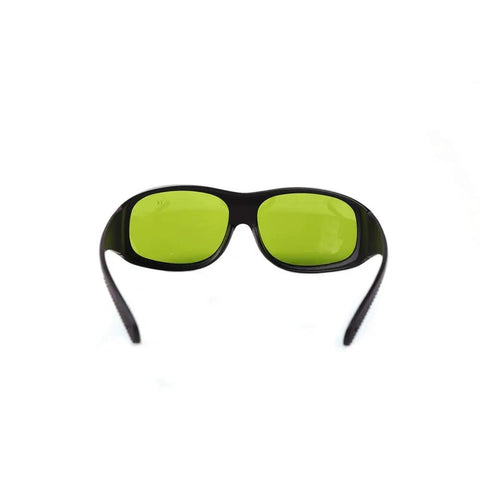 Heavy Duty 1064Nm Nd Yag Laser Safety Glasses With Badass Optical Density Five Plus Rating For High Power Semiconductor Applications, green lenses.