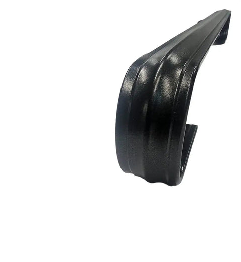 Close-up of 3 Ft Wrought Iron Handrail For Indoor Outdoor Stairs And Decks, Wall Mounted Black Metal Railing, Made In USA, Includes Hardware For Easy Installation Today
