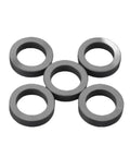 Heavy Duty Silicon Carbide Sealing Ring Built Tough With Rock Solid SiC Ceramic Gasket For Industrial Mechanical Seals Precision Cut At 32 By 22 By 11 mm shown in a group of five.