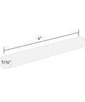 Illustration of dimensions for Full Size Hot Glue Sticks 50 Pack Clear Non Toxic Multi Temp 4 Inch By 0.43 Inch For Full Size Glue Guns DIY.