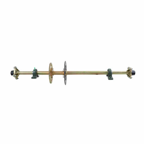 Beefy 44 Inch Rear Axle Kit With 428 Sprocket And 4 Stud Wheel Hub For Go Kart Quad Trike Drift ATV Heavy Duty