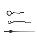 Clock Movement Replacement Part For Wall Clocks, Battery Operated Quartz Mechanism Repair Kit black clock hands set