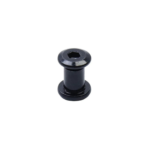 Black barrel nut for Dead Simple Stainless Steel Hex Drive Binding Post Screw Kit, designed for furniture assembly and DIY projects.