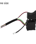 Compact Remote Trigger Switch For Cordless Drills With Quick Install Handle And Smooth Shift Speed Adjustment, showing wires and control unit.