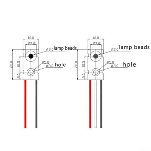 IR Break Beam Sensor Module Five Pack With High Speed Two Milliseconds Response DC Three To Five Volt NPN Normally Open Output diagram