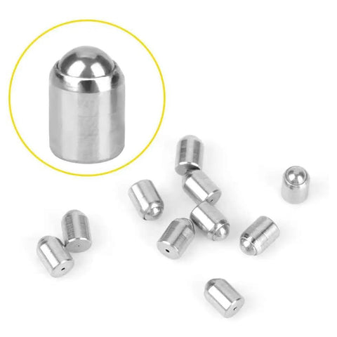 Snag These Rock Solid Stainless Steel Ball Plungers 2Mm X 3Mm Spring Loaded Push Fit Fasteners, showing multiple stainless steel ball plungers.