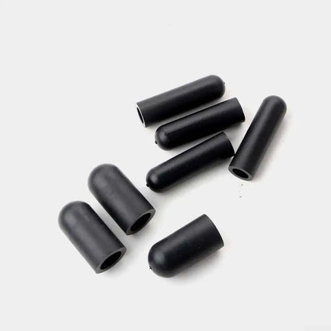 Super Cool 80-Piece Rubber Vacuum Line Cap Assortment With Six Sizes Of Hose Ends For Carburetor Manifold Automotive And High Temp Sealing Blocks For Tough Engine Bay Jobs, black rubber caps