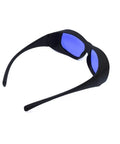 Kickass Laser Safety Glasses Optical Density Four Plus For 585 And 595 Nm Pulsed Dye Lasers Clear Polycarbonate Lenses side view