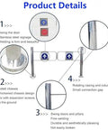 Dang Sturdy Automatic Closing Safety Swing Gate With Heavy Duty Spring Loaded Mechanism And Kickass Stainless Steel Build For Smooth Pedestrian Access At Parks Libraries Or Any Outdoor Spot Measuring 140 X 100 Cm detailed parts diagram.