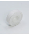 1PC 607 Full Ceramic ZrO2 Ball Bearing ABEC-9 Precision 7x19x6mm for skateboards, showcasing smooth white ceramic construction.