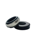 Premium Silicon Carbide Mechanical Pump Seal Replacement For 22 Millimeter Shafts With Viton Rubber Faces shown from two angles.