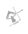50 Pack Drywall Butterfly Anchors Kit with heavy duty steel and plastic for extra holding power in hollow walls detailed view