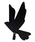 Premium Industrial Cast Iron Bird Wall Hook Hella Tough Metal Key Holder For Entryway, silhouette of bird design.