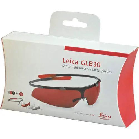Packaging of Red Laser Safety Glasses Shootin Clear Dots And Lines Up To Fifty Feet With Lockdown Grip and comfort features.