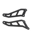 Upgrade Your Ride With This Solid Exhaust Hanger Bracket Compatible With Honda VTR1000 Sp-2 For Twin Exhaust Kit Perfect Direct Fit That Keeps Your Pipes Secure And Looks Totally Awesome On The Street. black metal exhaust hanger bracket pair for Honda VTR1000 SP-2 twin exhaust