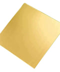 Premium H62 Brass Sheets 1.2mm Thick 300x300mm Raw Metal Stamps and Shims top view of a shiny brass sheet