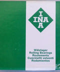 Box of INA Rolling Bearings, green packaging with multi-language labels, used for LR607NPPU Single Row Ball Bearing Yoke Roller Replacement.