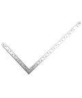 12 By 6 Inch Stainless Steel Square with Imperial Graduations in 1/16 and 1/32 Inches, Rust Resistant Pro Grade Carpenter's Measuring Square