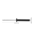 50Pcs Black Aluminum Round Head Blind Rivets With Flange M4x25mm Long Grip Pop Rivet Kit side view showing dimensions