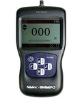 Top Shelf Digital Force Gauge With Bright Lcd Display For Hassle Free Pull And Push Measurements Includes Peak Hold And Real Time Tracking Modes Built Different For Precision Testing Powered By Quick Charge Battery showing the LCD display and controls.