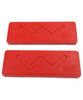 Carbon Steel Digital Caliper 0-150mm Oil Gauge in red protective casing, shown from a top angle, designed for tool storage.