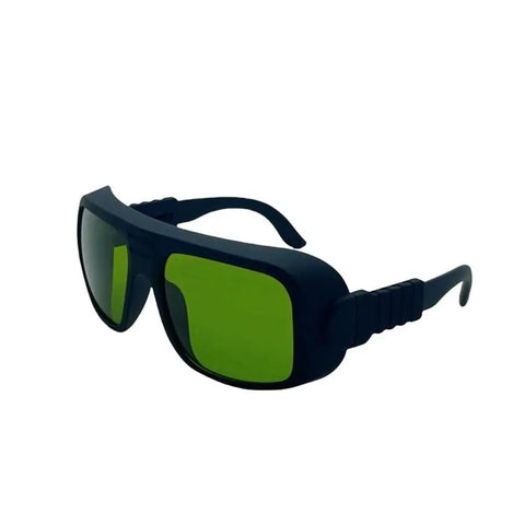 Tough As Nails Infrared Laser Protective Glasses For 755Nm 808Nm 1064Nm Nd Yag Machines, rugged and green tinted for safety.