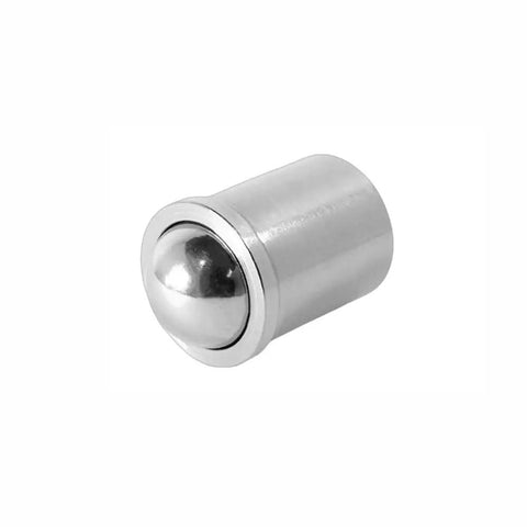 Top Shelf 304 Stainless Steel Ball Plunger Set 20 Piece Detent with a shiny ball tip, suitable for precision mold assembly.