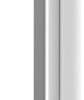 Rock Solid 24 Inch Wall Mounted Grab Bar For Bathroom Safety side view of polished chrome handrail for slip resistance and support.